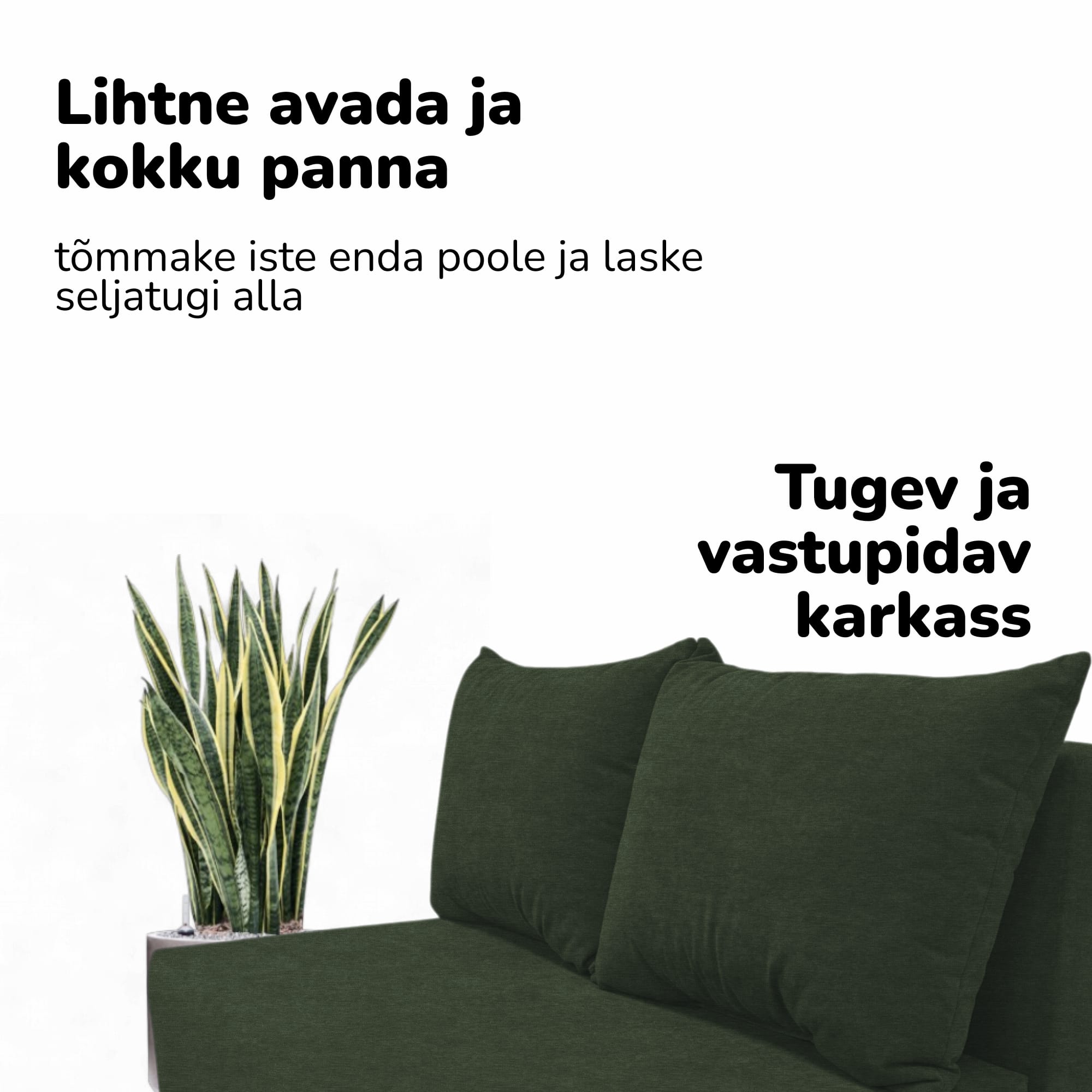 Kahekohaline lahtikäiv diivan panipaigaga MINI