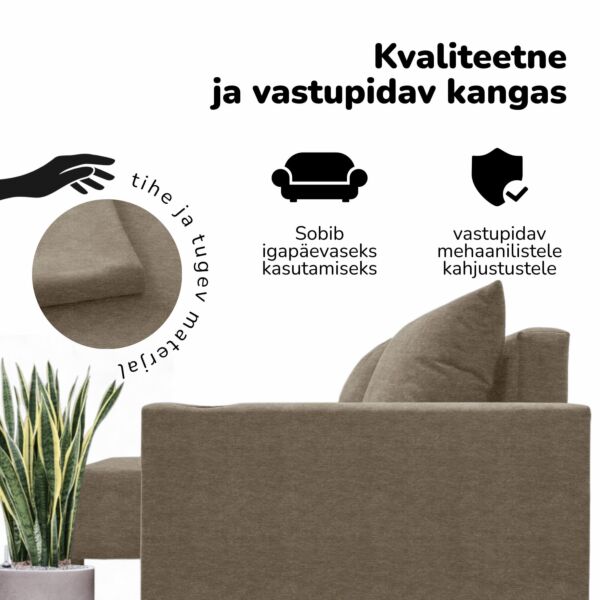 Nurgadiivan lahtikäiva voodiga ja panipaigaga STURIS