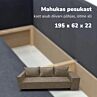 Kahekohaline lahtikäiv diivan lauakese ja tumbadega X COMBO