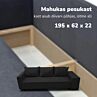 Kahekohaline lahtikäiv diivan lauakese ja tumbadega X COMBO
