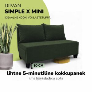 Kahekohaline lahtikäiv diivan X MINI