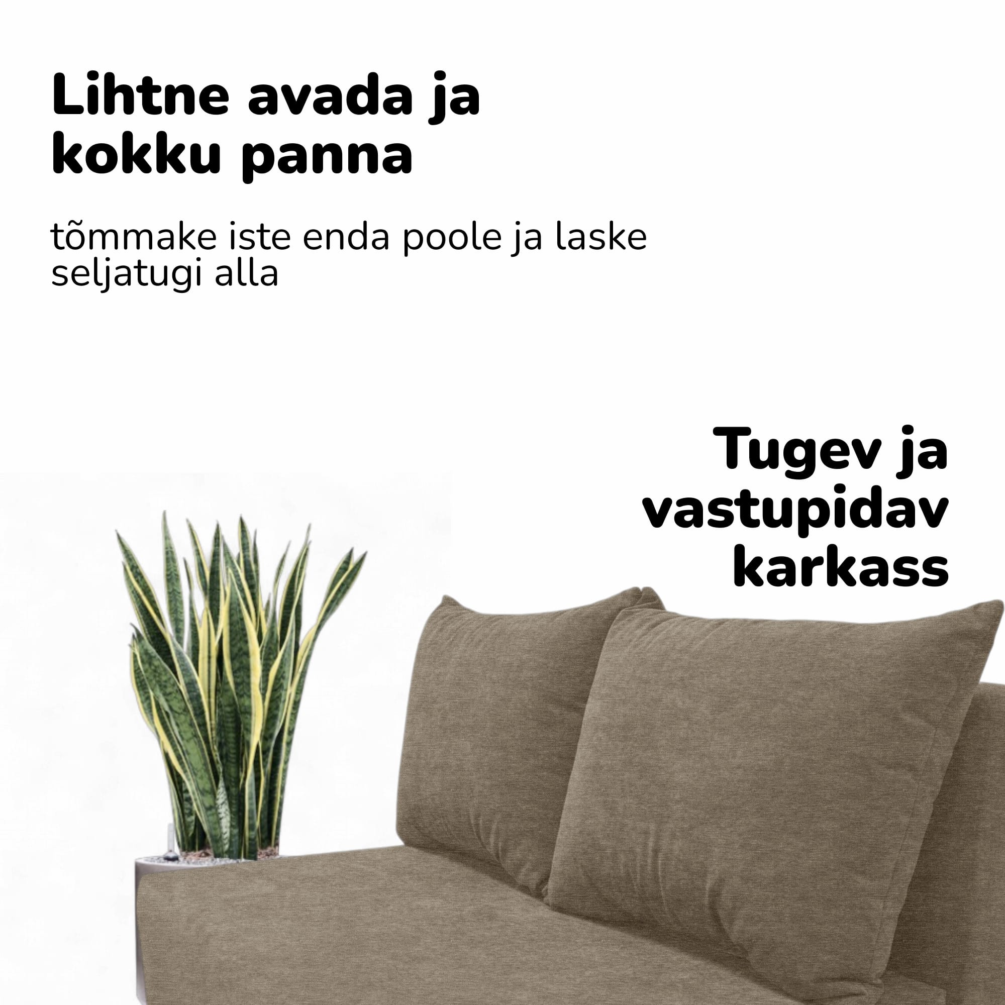 Kahekohaline lahtikäiv diivan X MINI