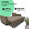 Nurgadiivan lahtikäiva voodiga ja panipaigaga X STURIS