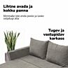 Nurgadiivan lahtikäiva voodiga ja panipaigaga X STURIS